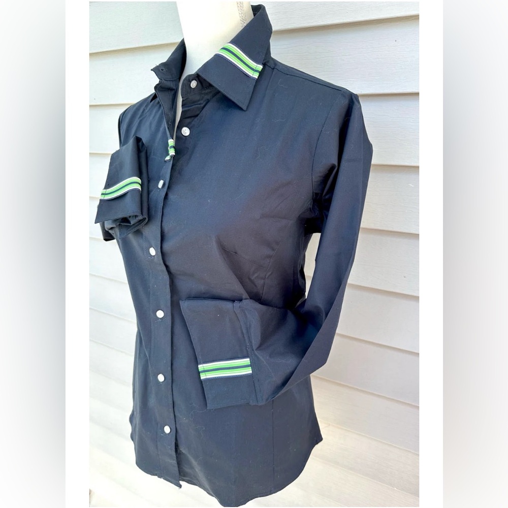 Pearly vine button up preppy shirt